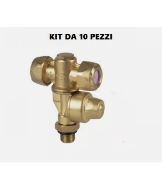 Kit 10 pezzi di ugelli antigoccia doppio registrabile foro 1.5 / 1.2